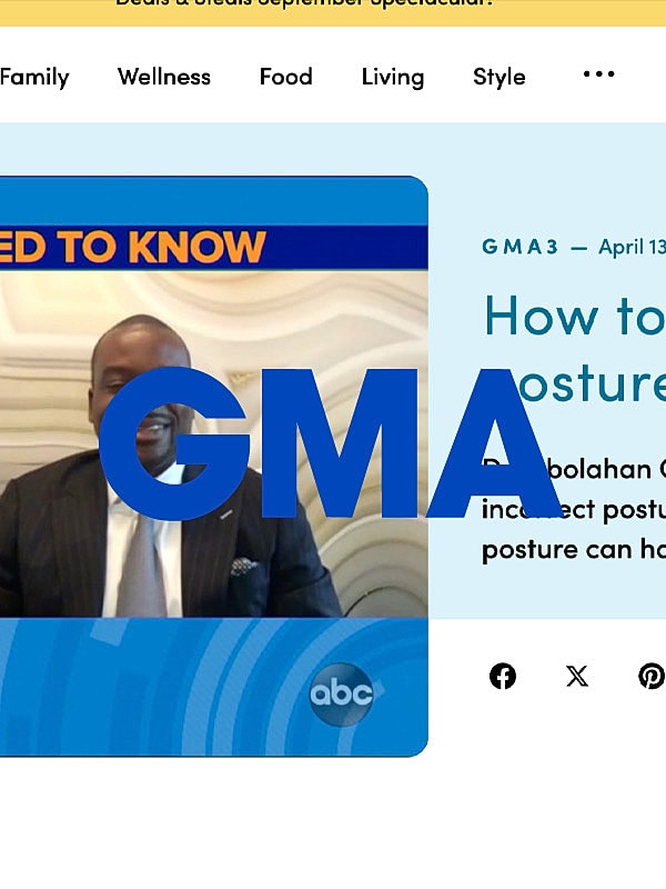 Dr. Gbolahan discusses posture's health impacts.