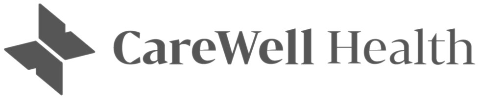 CareWell Health logo design on black background