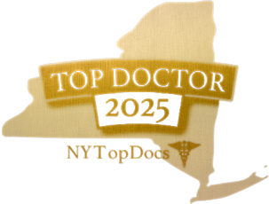 Top Doctor award emblem for New York 2025.